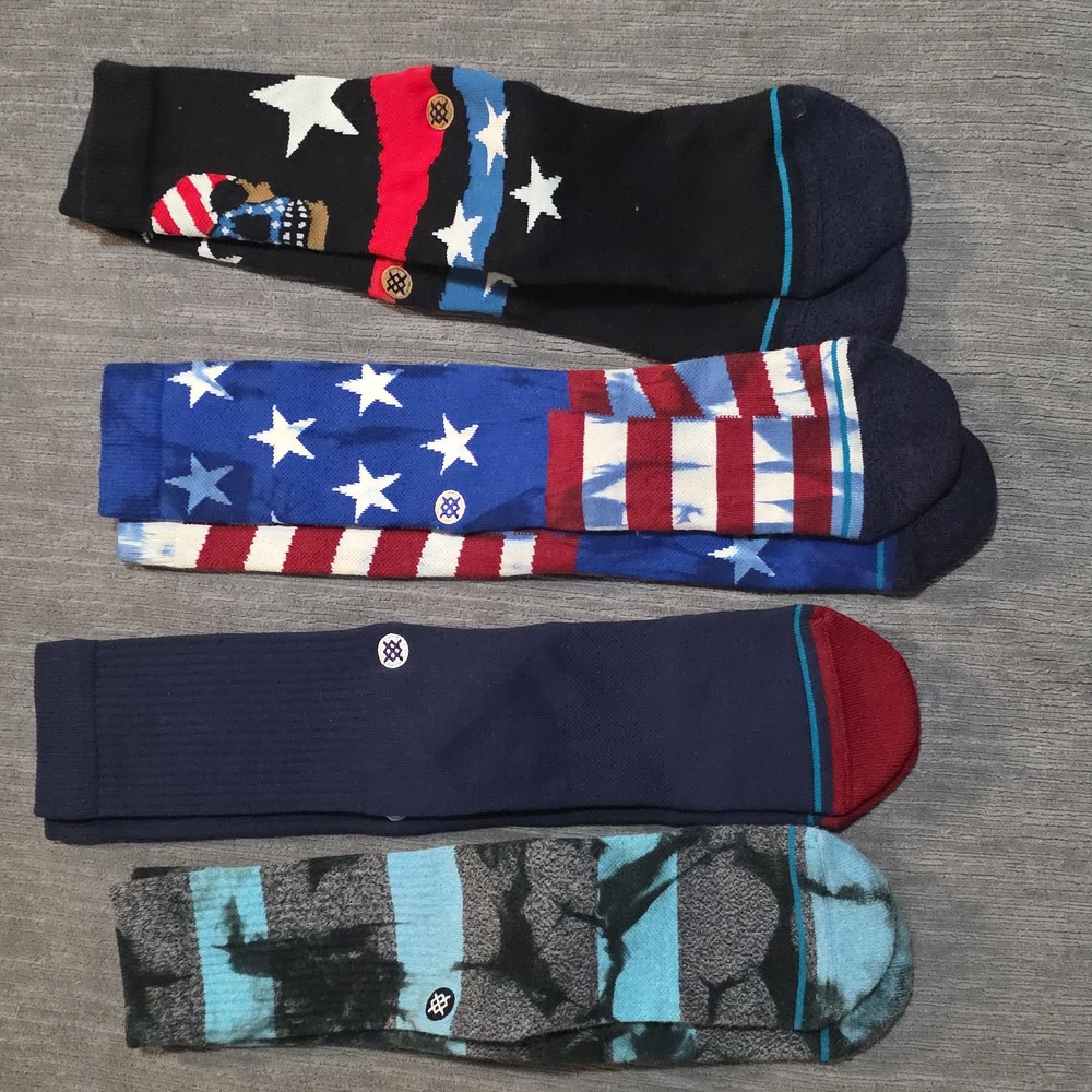 Stance Men's Vibrant Crew Socks - Assorted Designs Sz L